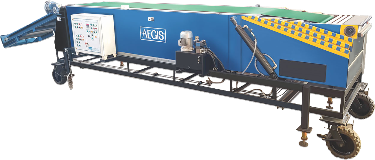 Telescopic Conveyor Mobile, wheel mounted